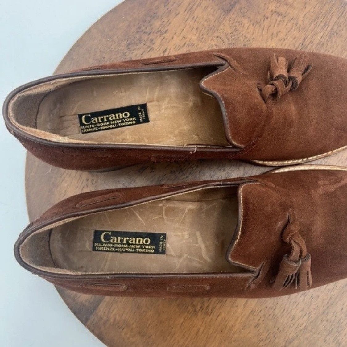 Other Carrano Tassel Suede Made In Italy Loafers Mens EU 41 / US 8 Size US 8 / EU 41 - 6 Thumbnail