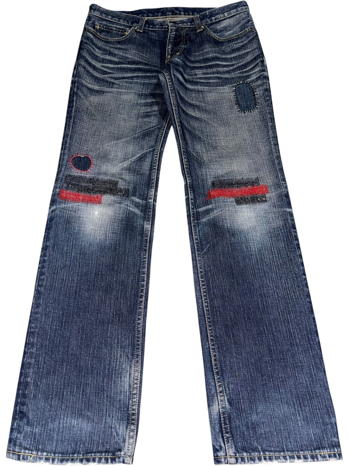 パンツ NUMBER (N)INE SS05 biker belt denim pant Number (N)ine Number nine ss05 scab pain denim night crawler | Grailed