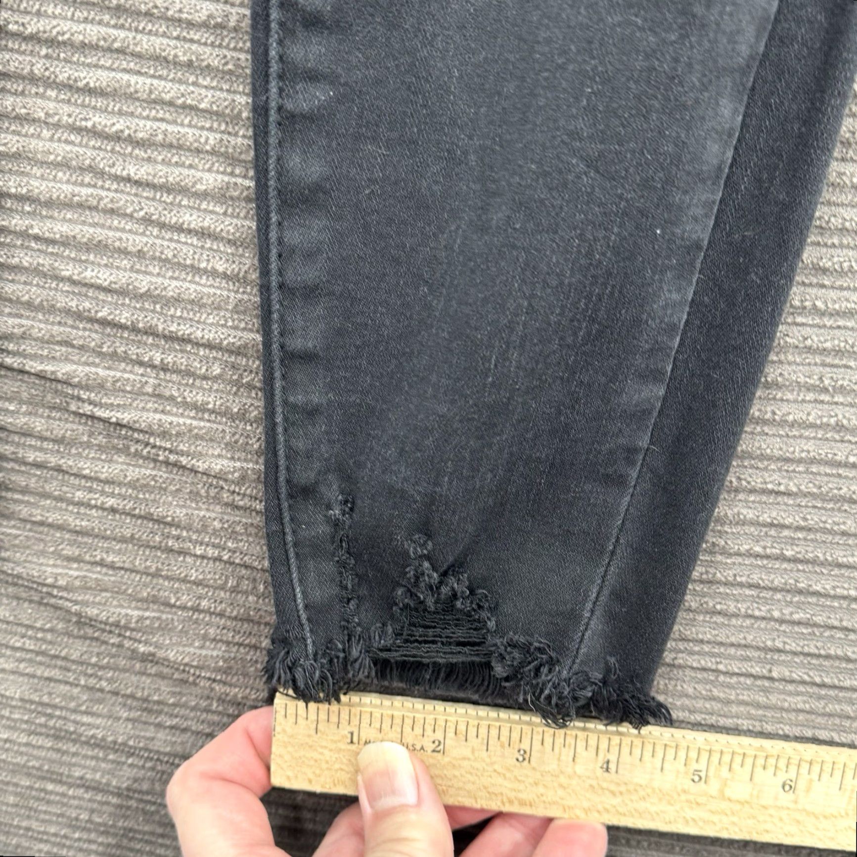 Vintage Judy Blue Jeans Women 30 Blue Denim High Rise Cotton Spandex Straight 27 Inseam Distressed Button Zip Confident Comfort Size 30" / US 8 / IT 44 - 7 Thumbnail