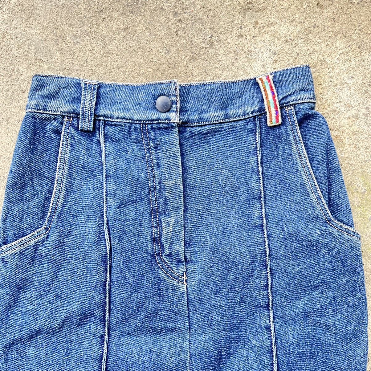 Missoni Vintage Missoni Sport Mini Skirt Denim Size 28" / US 6 / IT 42 - 6 Thumbnail