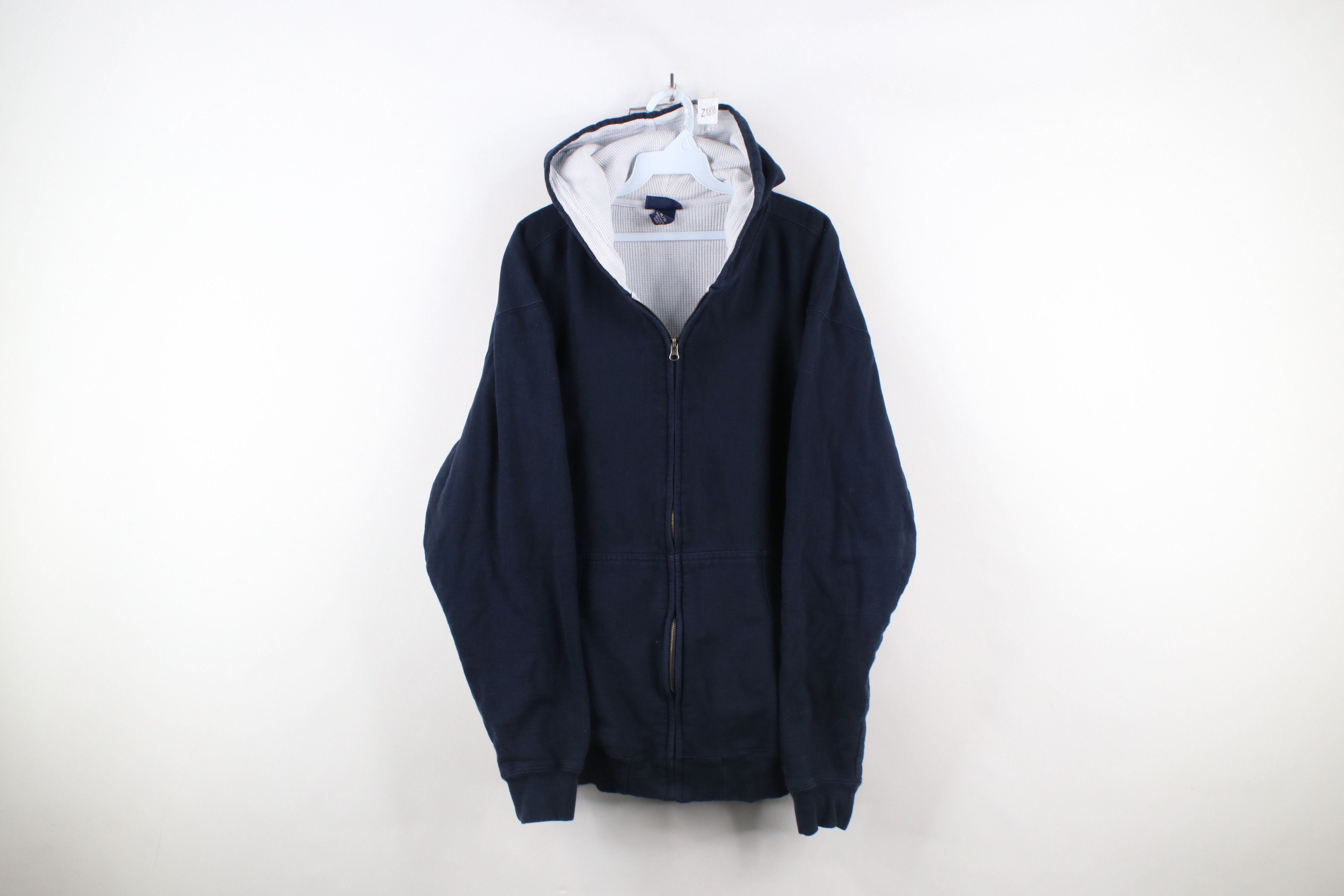 Vintage Vintage 90s Streetwear Heavyweight Lined Full Zip Hoodie Size US XL / EU 56 / 4 - 1 Thumbnail