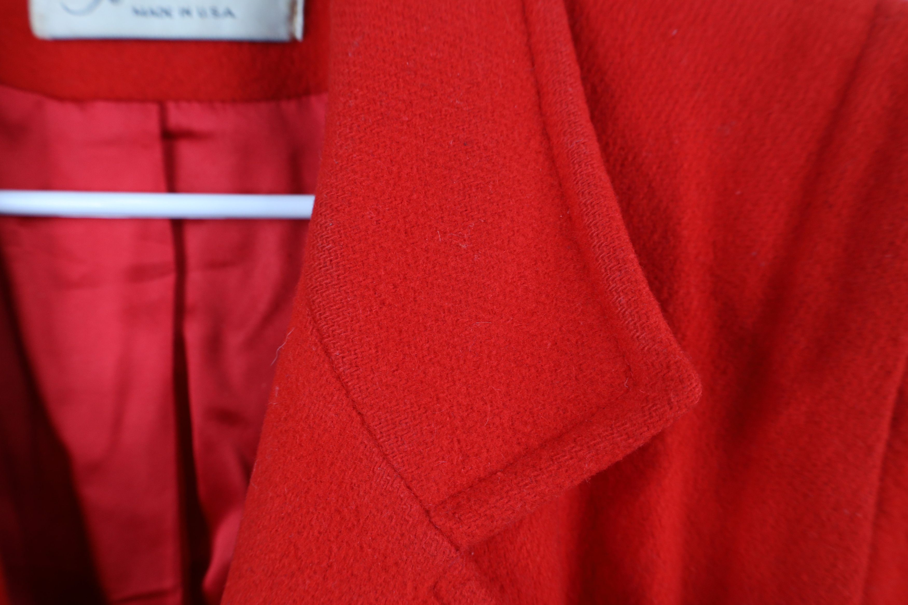 Vintage Vintage 60s 70s Streetwear Breasted Peacoat Jacket Red USA Size L / US 10 / IT 46 - 6 Thumbnail