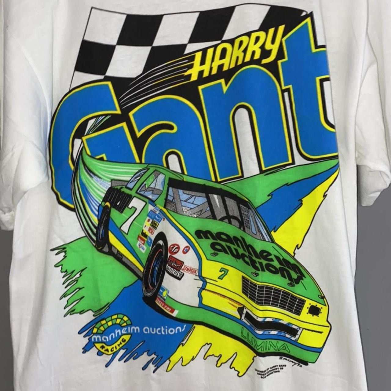 Vintage Vintage Harry Grant 90’s 90s nascar racing tee Size US XL / EU 56 / 4 - 1 Thumbnail
