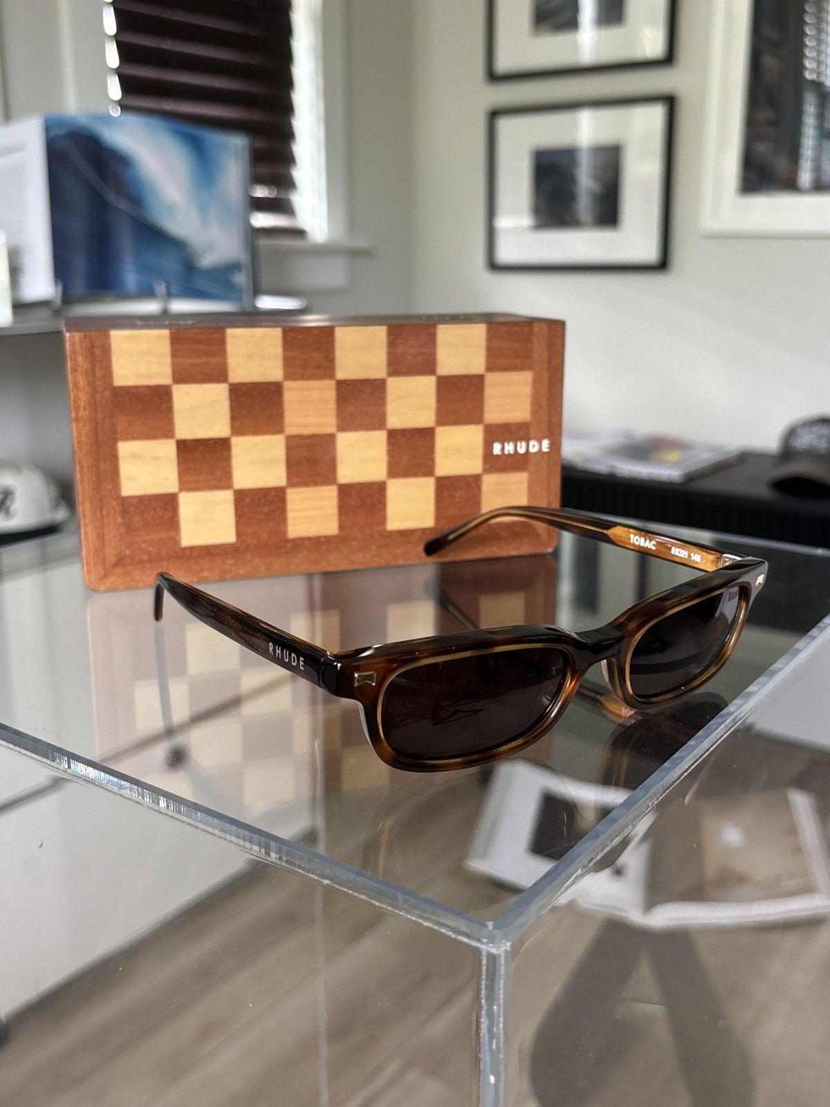 Rhude RHUDE | TORTOISE STEVE SUNGLASSES Size ONE SIZE - 1 Thumbnail
