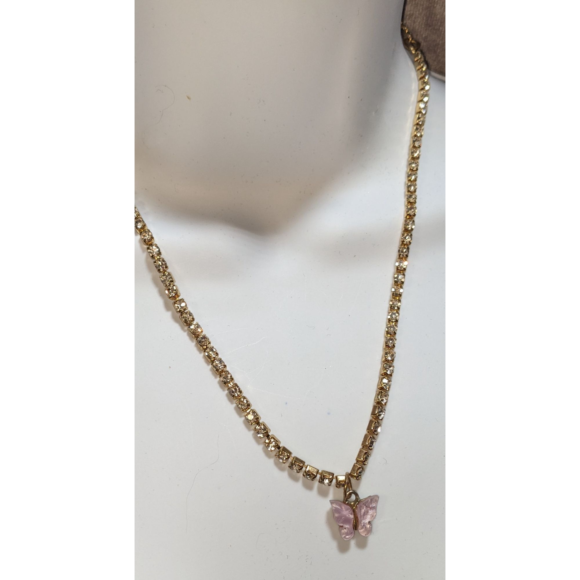 Other Coquette Fairycore Rhinestone Butterfly Pendant Necklace Size ONE SIZE - 4 Thumbnail