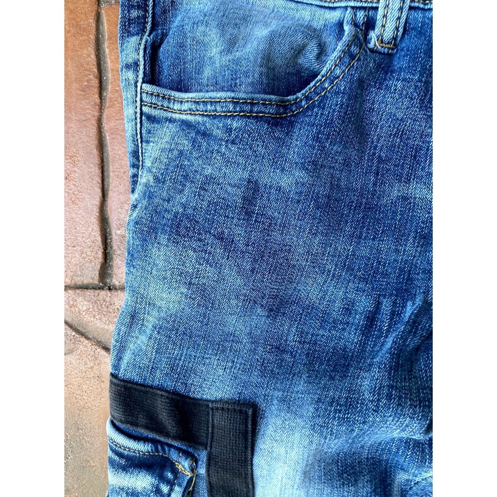 Denime VINTAGE VALABASAS Jeans Distressed Punk Blue Cargo Skinny Denim Jeans Size 29 Size US 29 - 7 Thumbnail