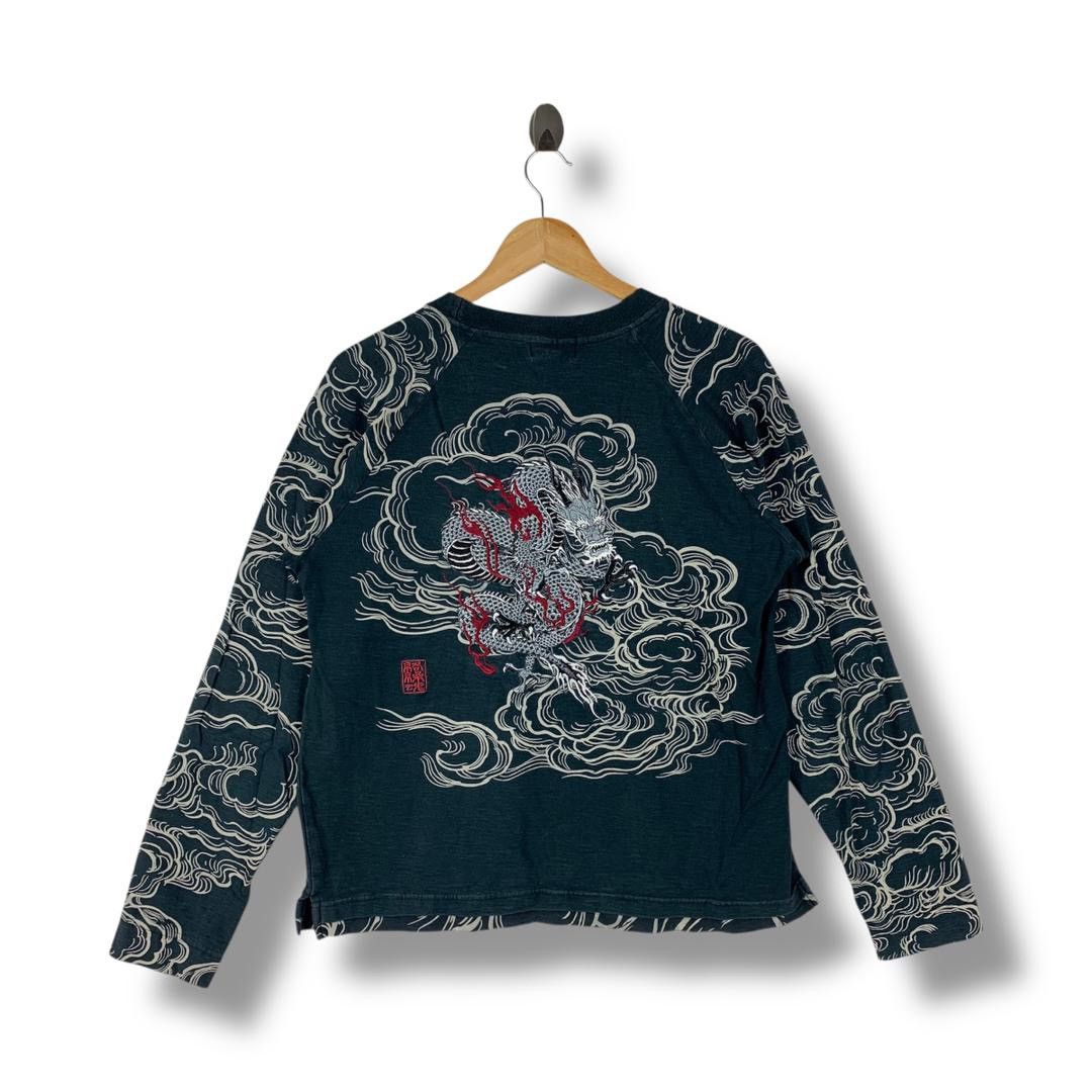 Karakuri Tamashii KARAKURI TAMASHI japanese culture embroidery long sleeve tee Size US L / EU 52-54 / 3 - 4 Thumbnail
