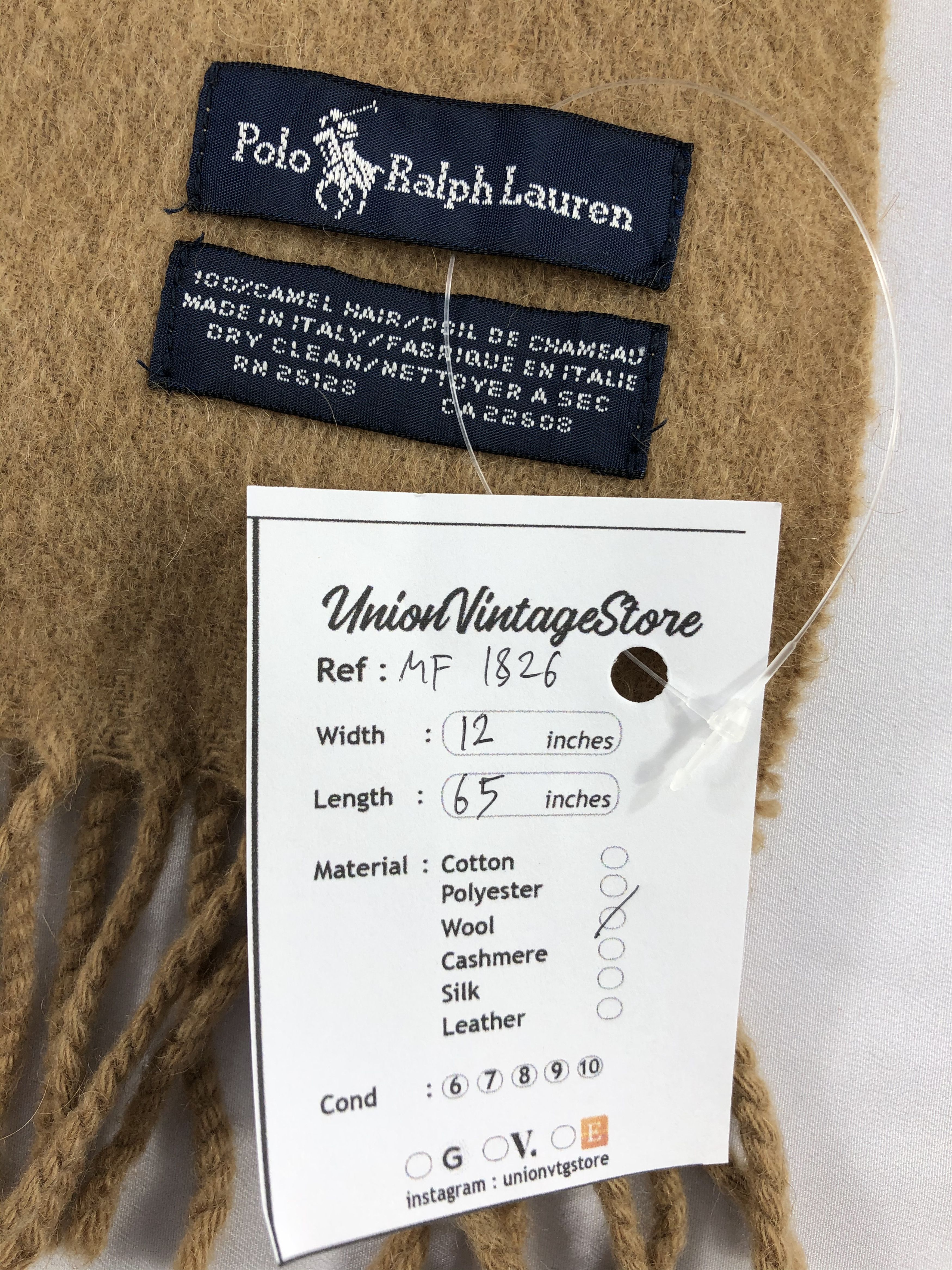 Polo Ralph Lauren Vintage Polo Ralph Lauren Scarf/Muffler/Neckwear MF1826 Size ONE SIZE - 5 Thumbnail