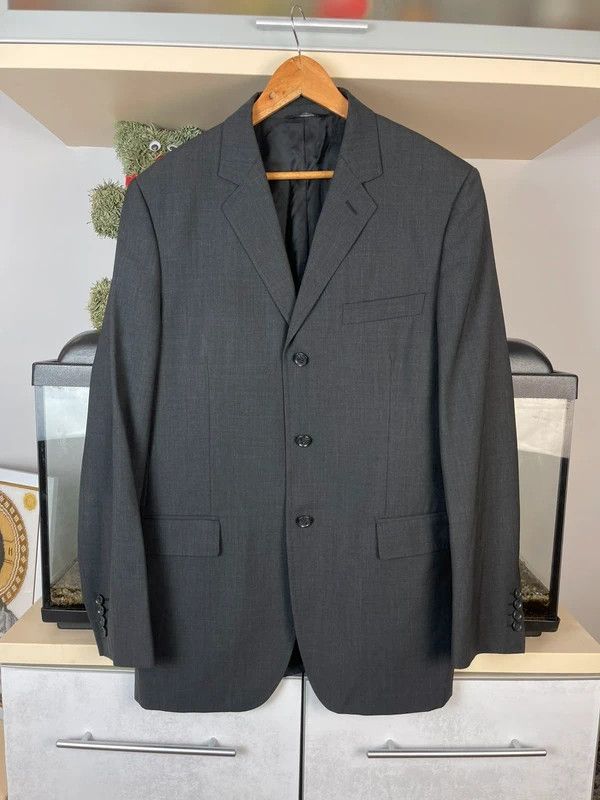 Dolce & Gabbana Dolce & Gabbana Men’s 52 Grey Wool Blazer Suit Jacket Size 52R - 1 Thumbnail