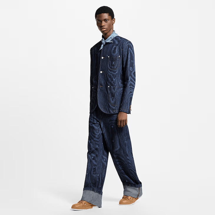 Louis Vuitton Cuffed Denim Skate Trousers Size 42R - 5 Thumbnail