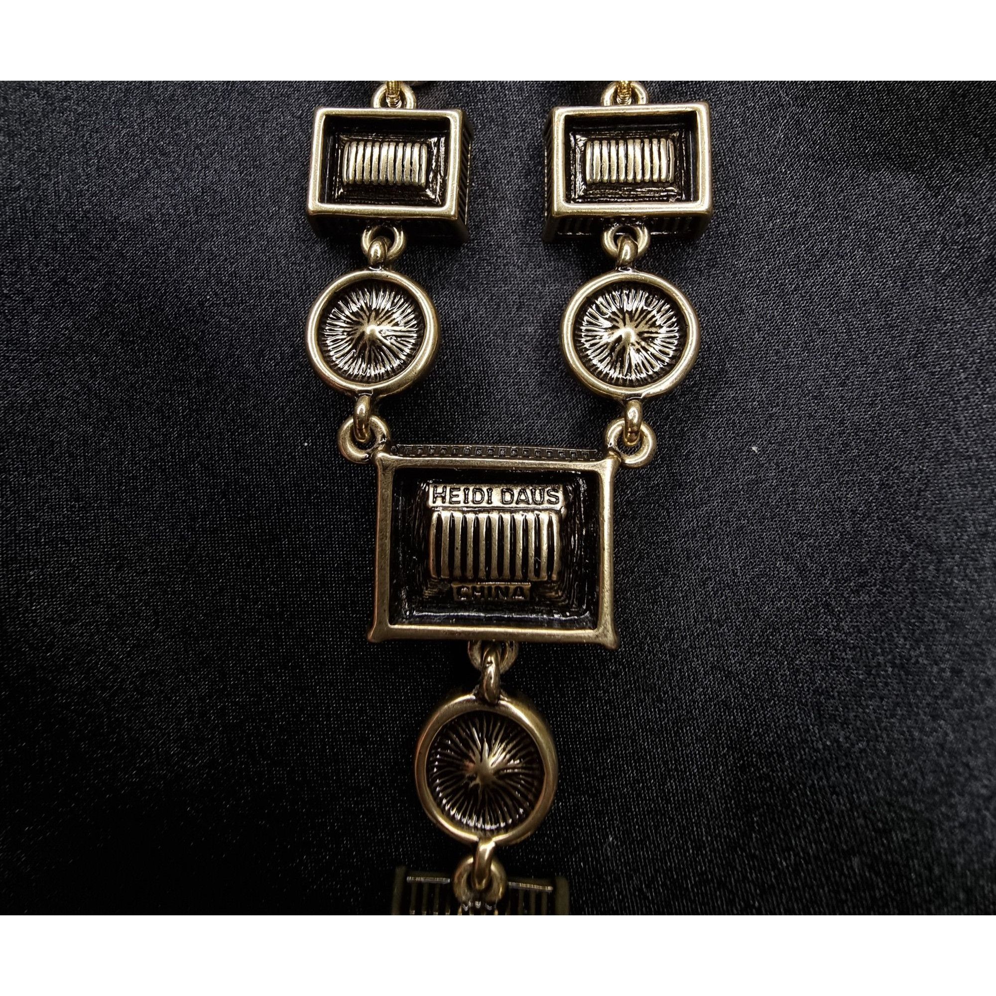 Vintage Heidi Daus Statement Necklace With Clear Crystal Accents & G Size ONE SIZE - 7 Thumbnail
