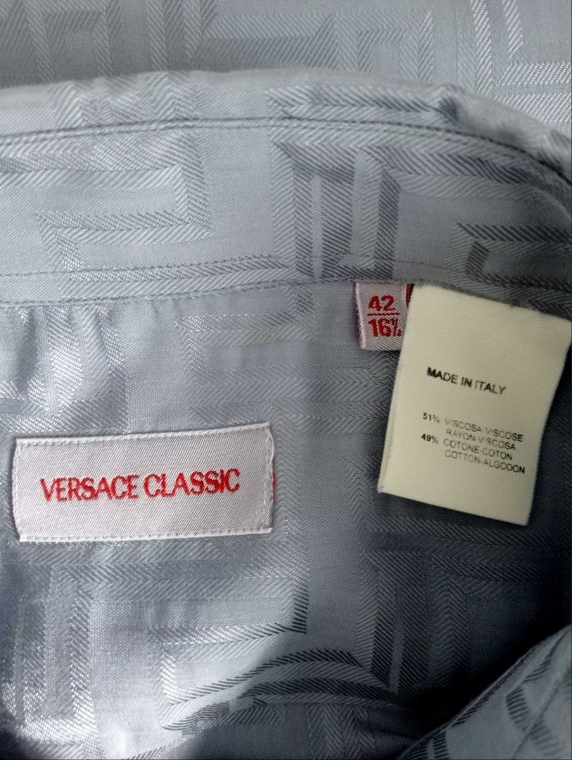 Versace Versace Classic Monogram Vintage Shirt Size US L / EU 52-54 / 3 - 6 Thumbnail