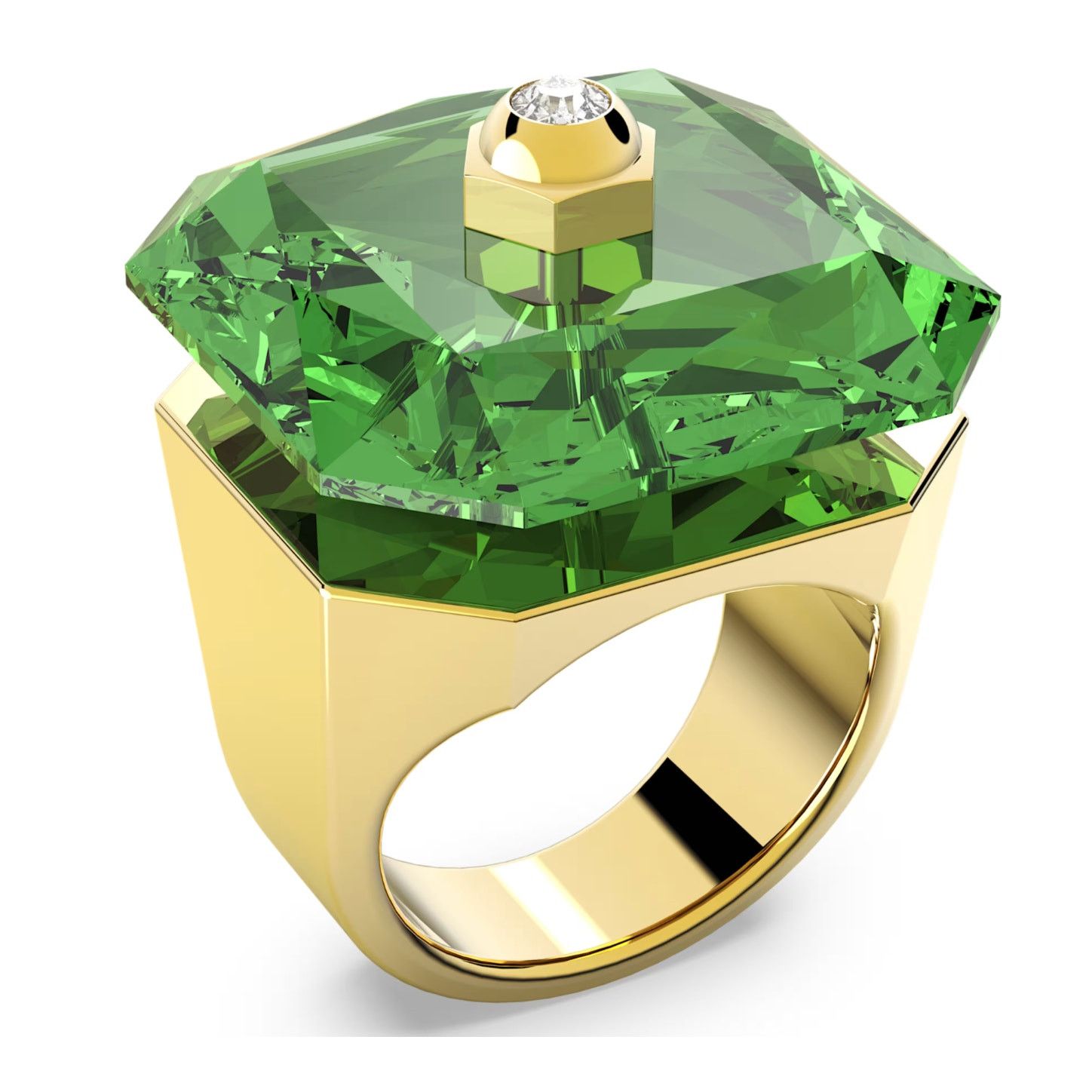 Swarovski Swarovski Numina cocktail ring Octagon cut, Green 7 / 55 Size ONE SIZE - 9 Thumbnail