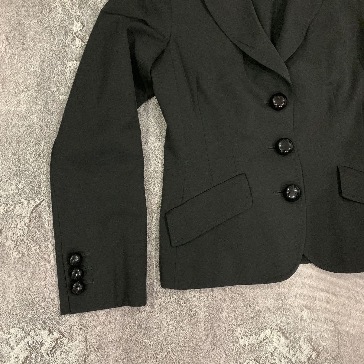 Moschino MOSCHINO Cheap and Chic Black Blazer Size 44 IT 10 US Size M / US 6-8 / IT 42-44 - 3 Thumbnail