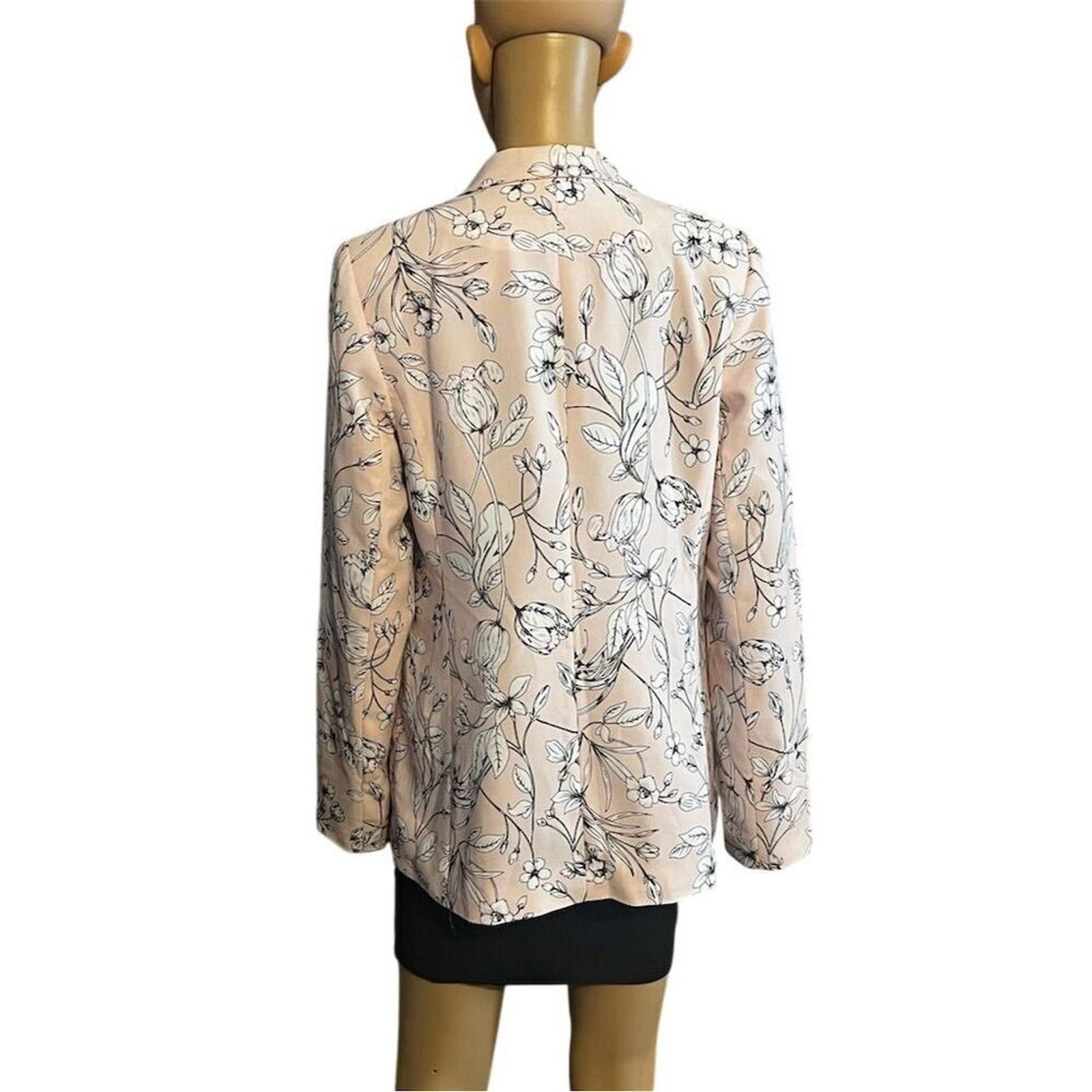 Other Roz & Ali Floral Blazer Jacket Pink Size 8 NWOT Tailored Fit Size M / US 6-8 / IT 42-44 - 4 Thumbnail