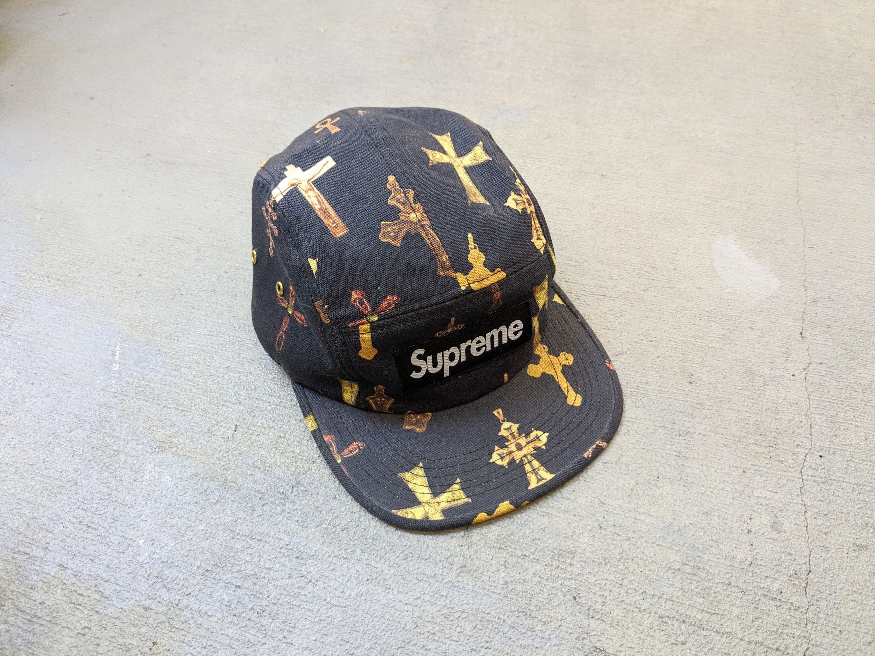 Supreme Supreme Crosses Camp Hat Black SS/13 Bogo Box Logo | Grailed