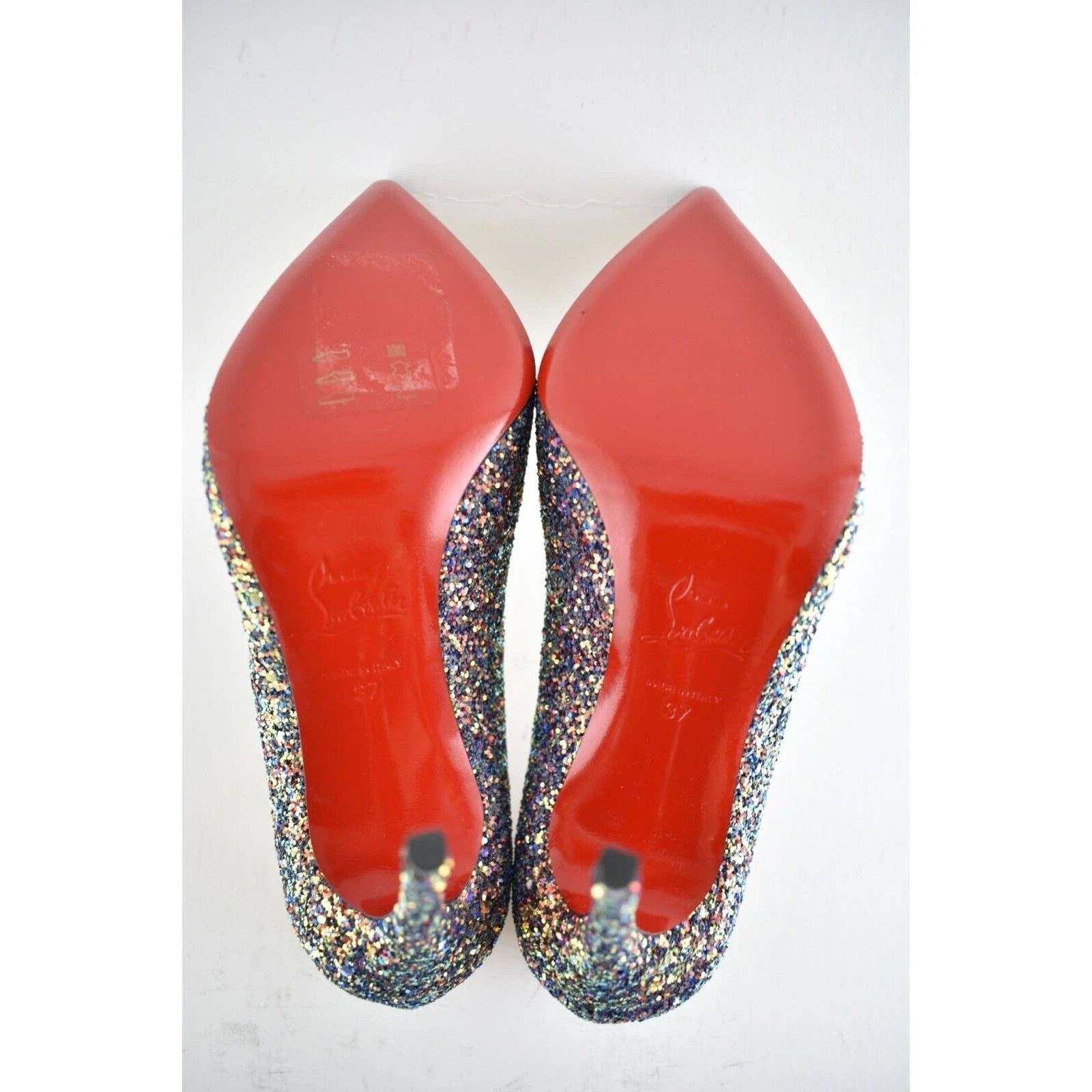 Christian Louboutin Christian Louboutin Pigalle Follies 100 Glitter Milkyway Size US 7 / IT 37 - 12 Thumbnail