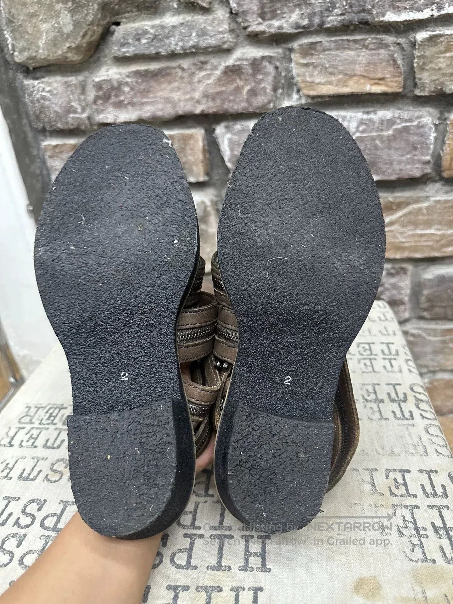 Julius Julius Zipper Strap Sandals. Size US 5 / EU 37 - 6 Thumbnail