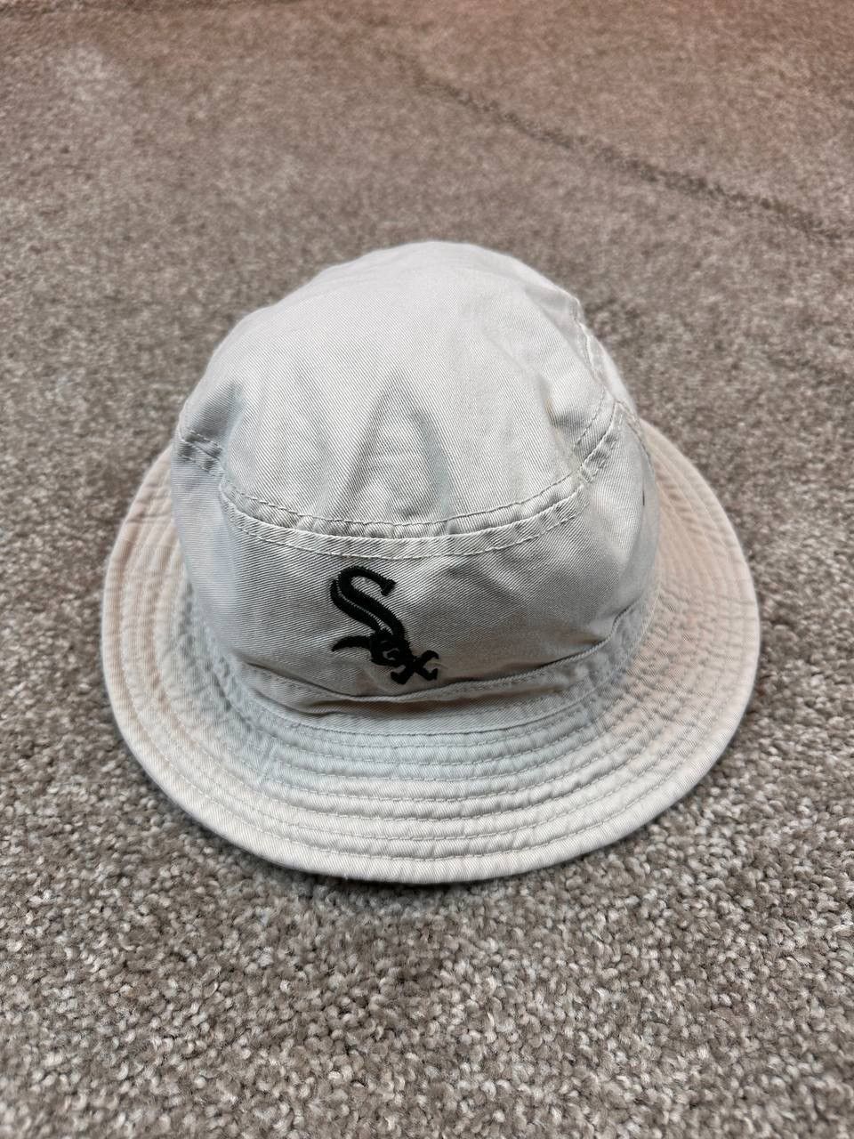 Vintage MLB Chicago White Sox Grey/Khaki Bucket Hat One Size