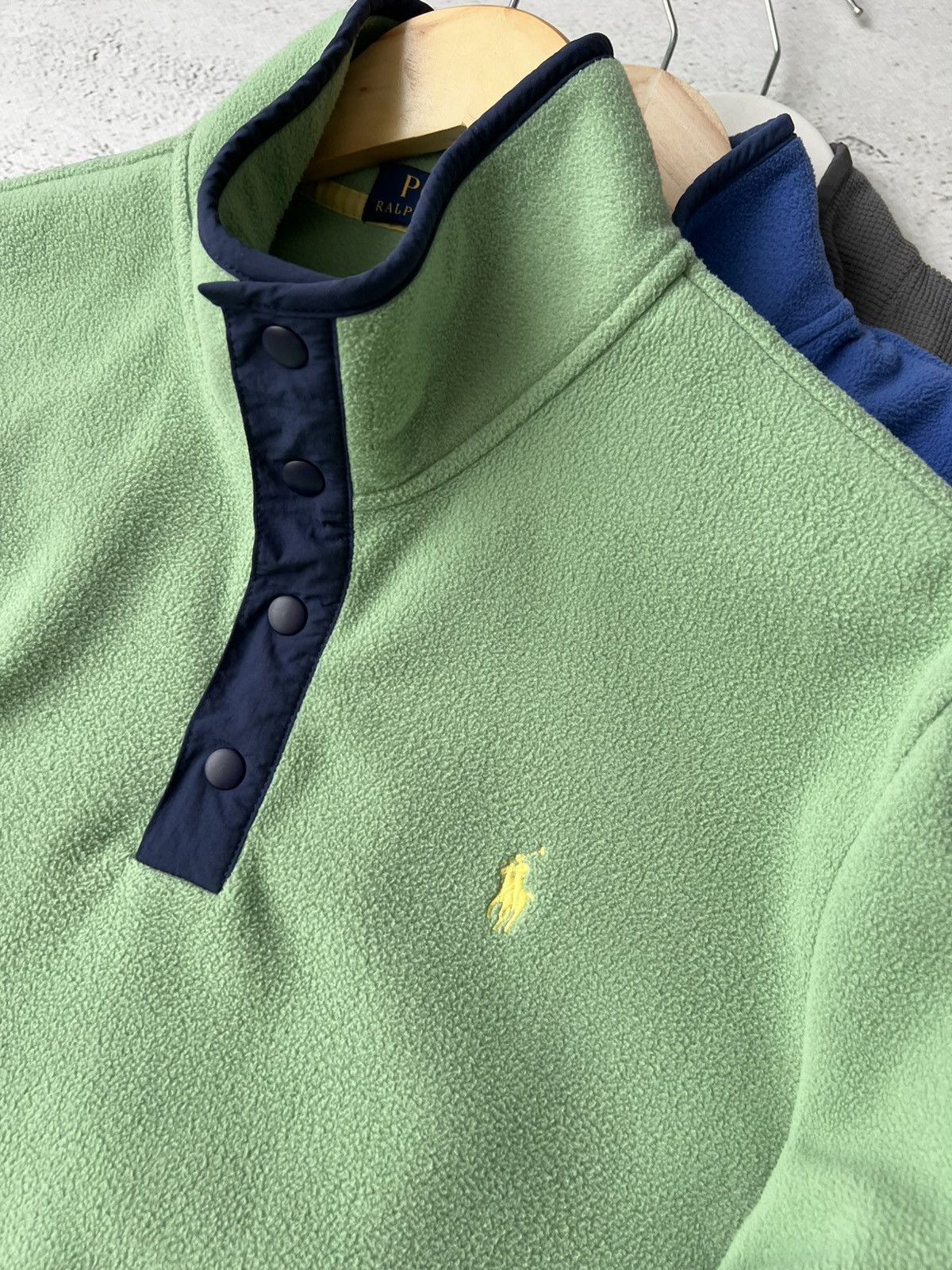 Polo Ralph Lauren 🟢 Vintage Ralph Lauren fleece pullover in green Rare Size M Size US M / EU 48-50 / 2 - 6 Thumbnail