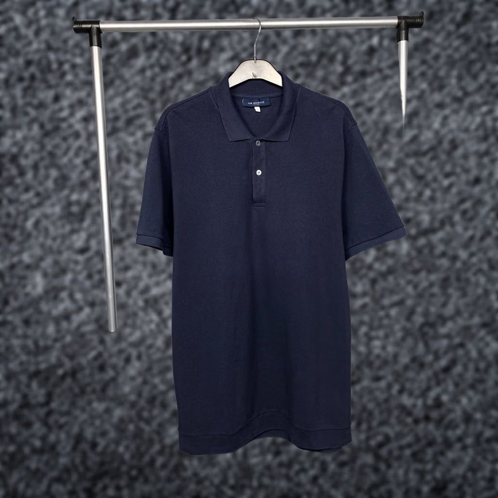 Vintage Mr Marvis Vintage Mens Polo Shirt 3XL Blue Polo Mens 3XL Vintage Shirt Size US XXL / EU 58 / 5 - 1 Thumbnail