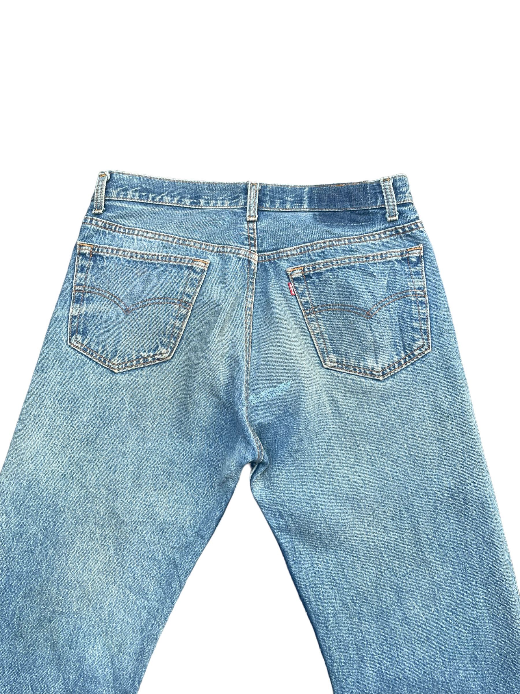 Levi's Vintage 1992 Levis 501 e Usa Faded Distresed Denim Size US 33 - 4 Thumbnail