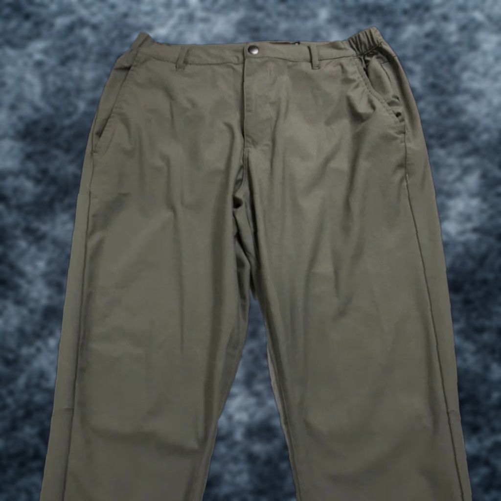 Cuts Cuts Mens XL Green Gray Jogger Tapered Pants - Slim Fit Chino Work Casual (Brand: Cuts) Size US 36 / EU 52 - 1 Thumbnail