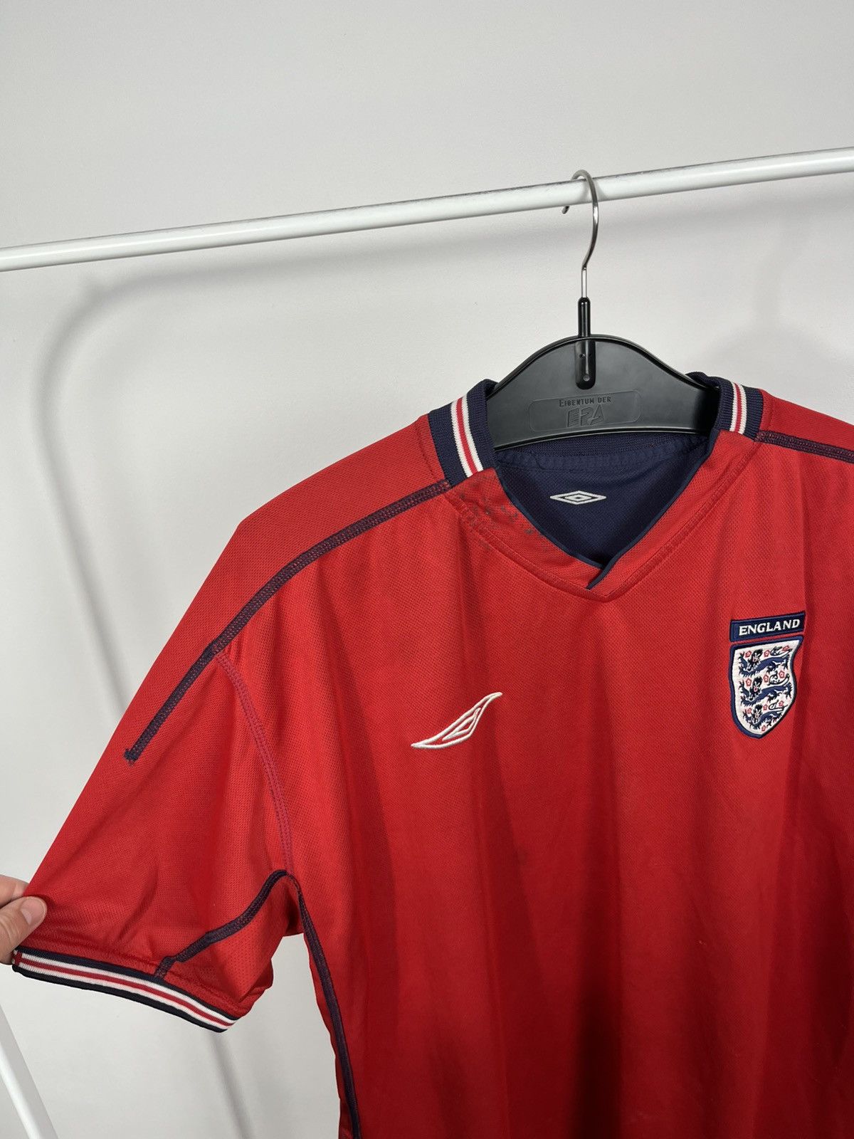 Umbro Vintage Umbro England Reversible Football Jersey Red Navy 00 Size US XL / EU 56 / 4 - 15 Thumbnail