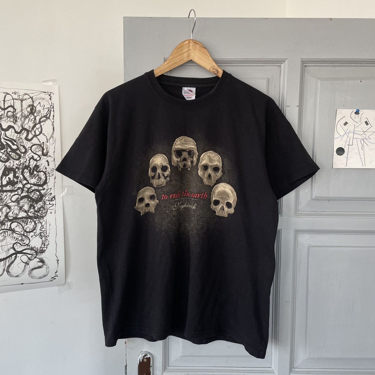 Band Tees × Vintage Vintage Nightwich No Rule The Earth Black T-shirt Size US M / EU 48-50 / 2 - 1 Thumbnail