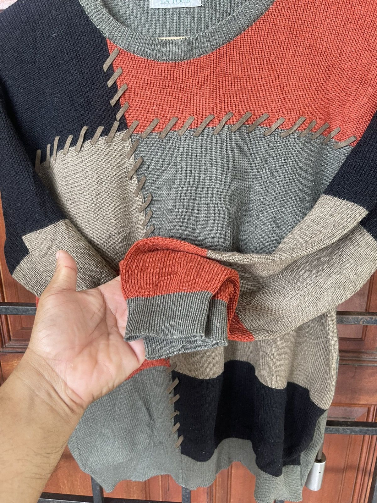 Homespun Knitwear × Japanese Brand La tour sweater with design Size US M / EU 48-50 / 2 - 4 Thumbnail