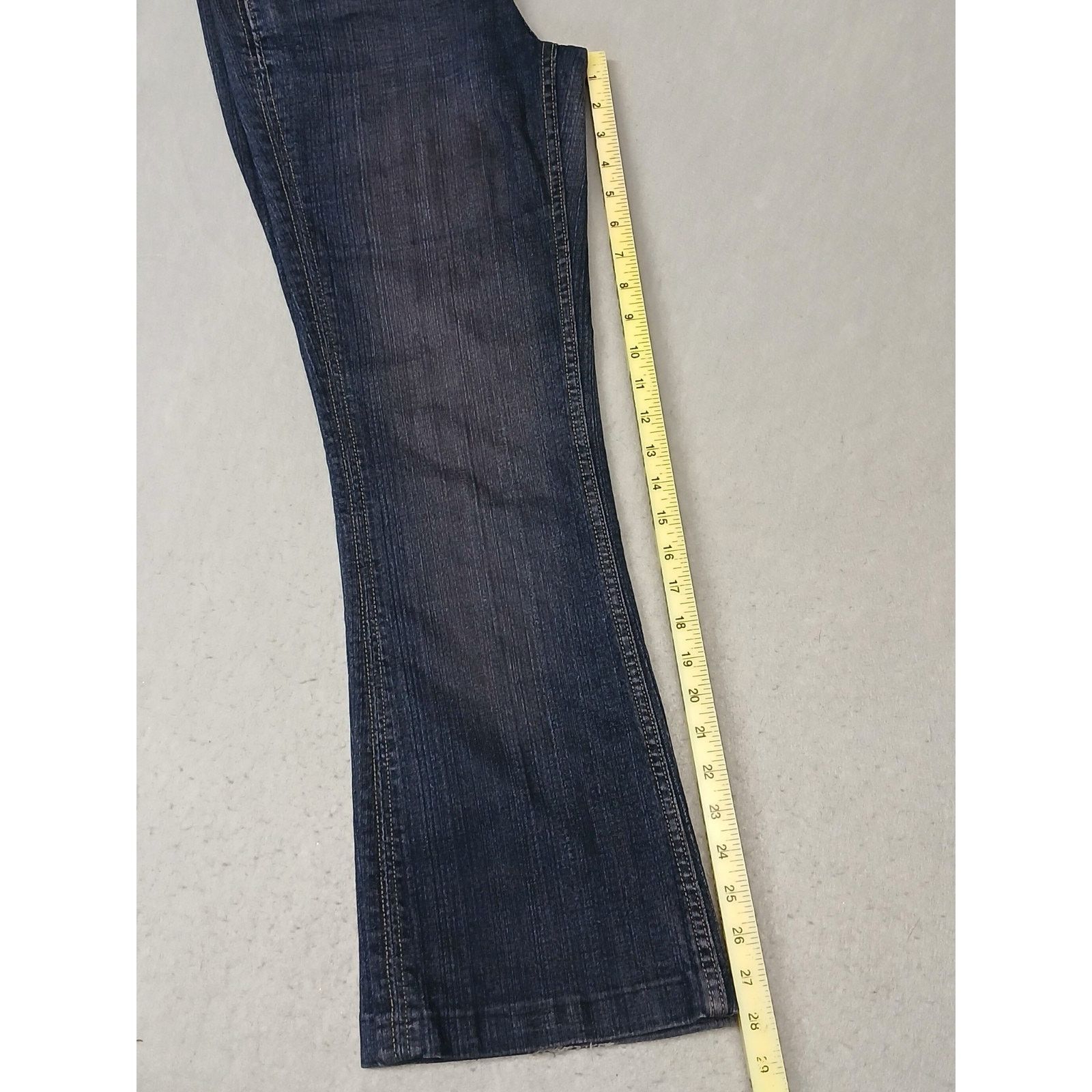 Other Zana Di (14) Y2K Women's Boot Cut Dark Blue Denim Jeans Size 36" / US 14 / IT 50 - 4 Thumbnail