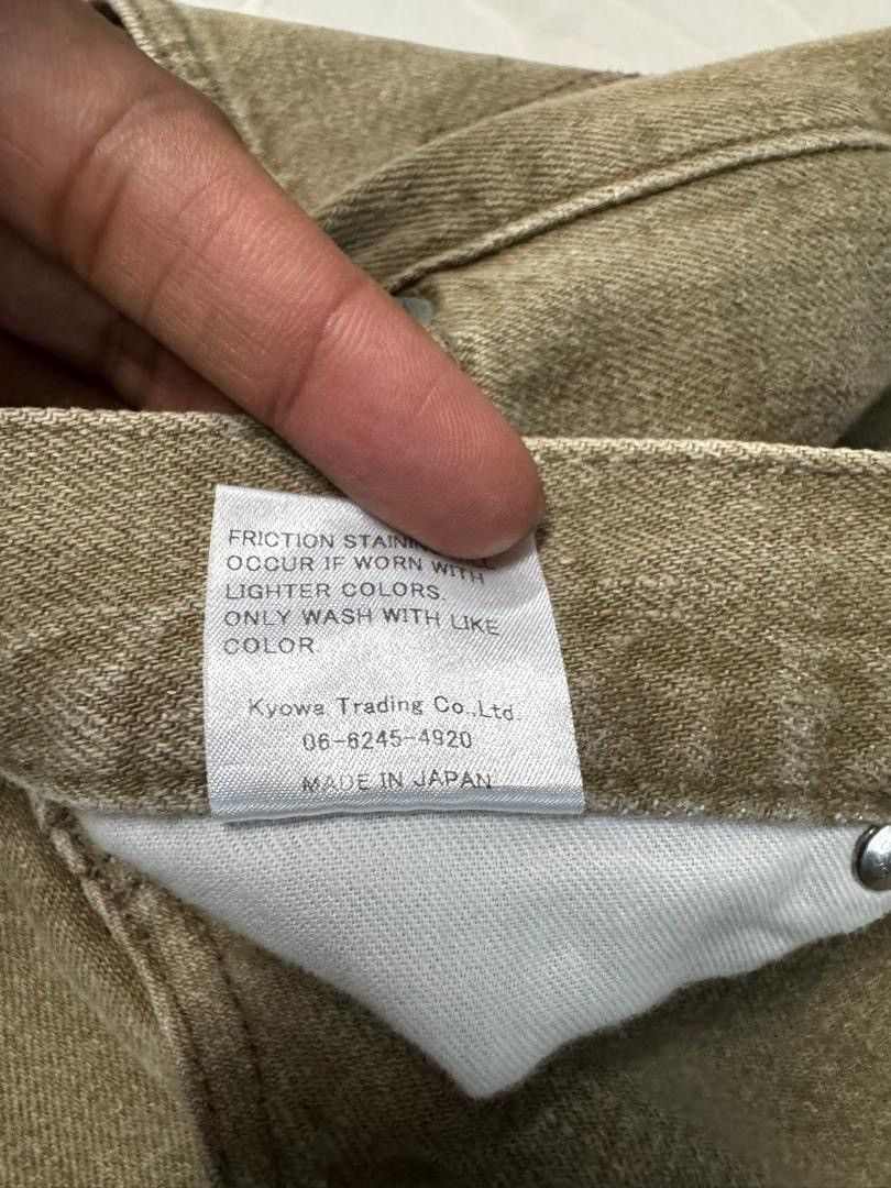 Japanese Brand Vintage 90s U.s Boarder Wide Loose Made in Japan Jeans Size US 30 / EU 46 - 11 Thumbnail