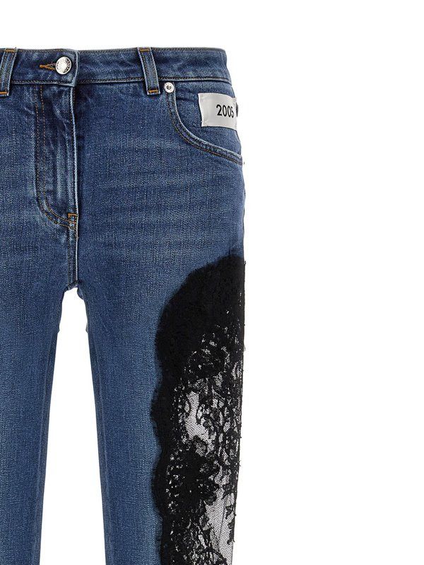 Dolce & Gabbana o1y0825 Denim Pant in Blue/Black Size 27" / US 4 / IT 40 - 4 Thumbnail