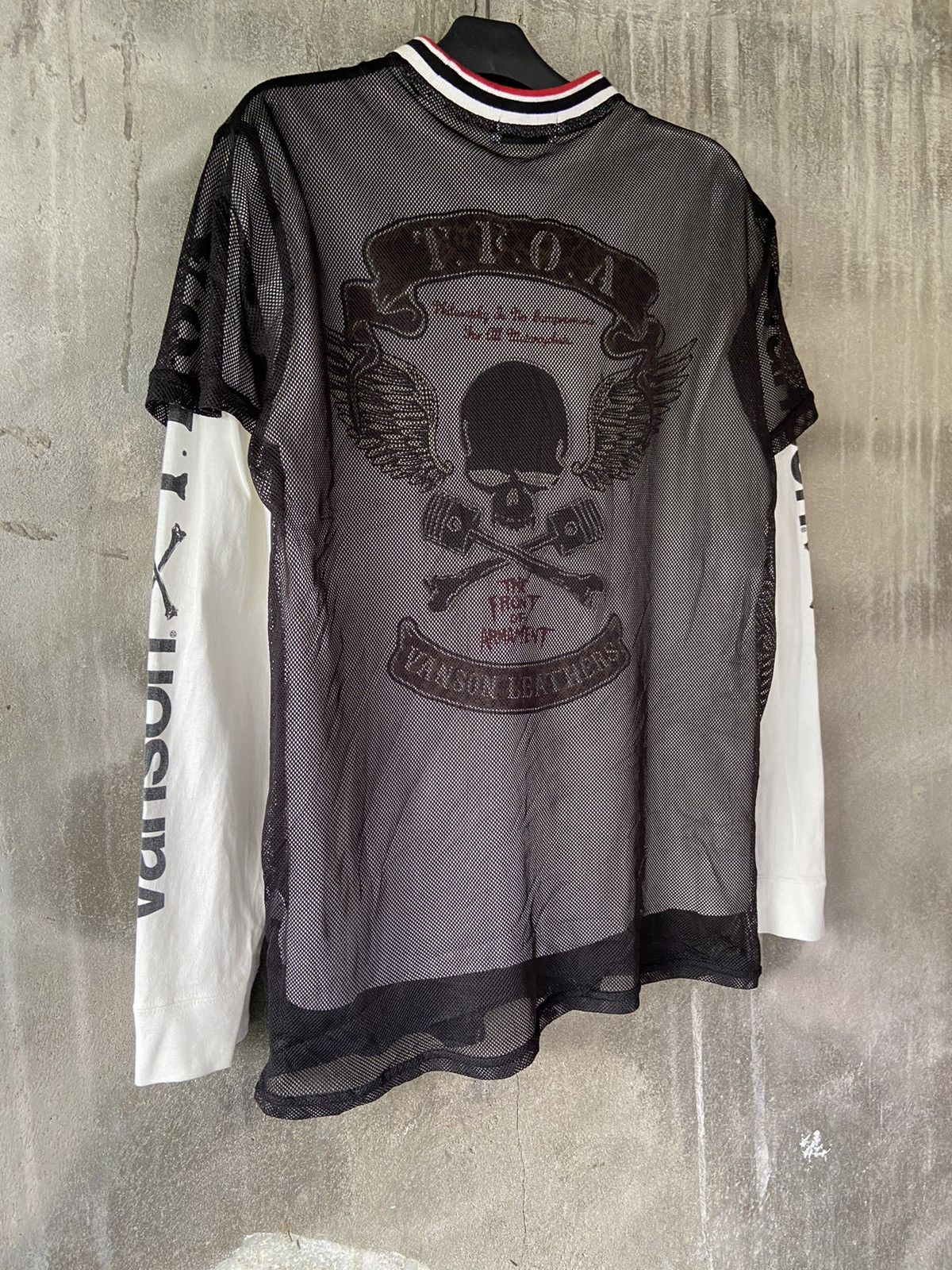Beauty Beast × Hysteric Glamour × Japanese Brand BROWNY TEE OPEN KNIT 2 IN 1 VANSON X T.F.O.A LONG SLEEVE Size US L / EU 52-54 / 3 - 10 Thumbnail