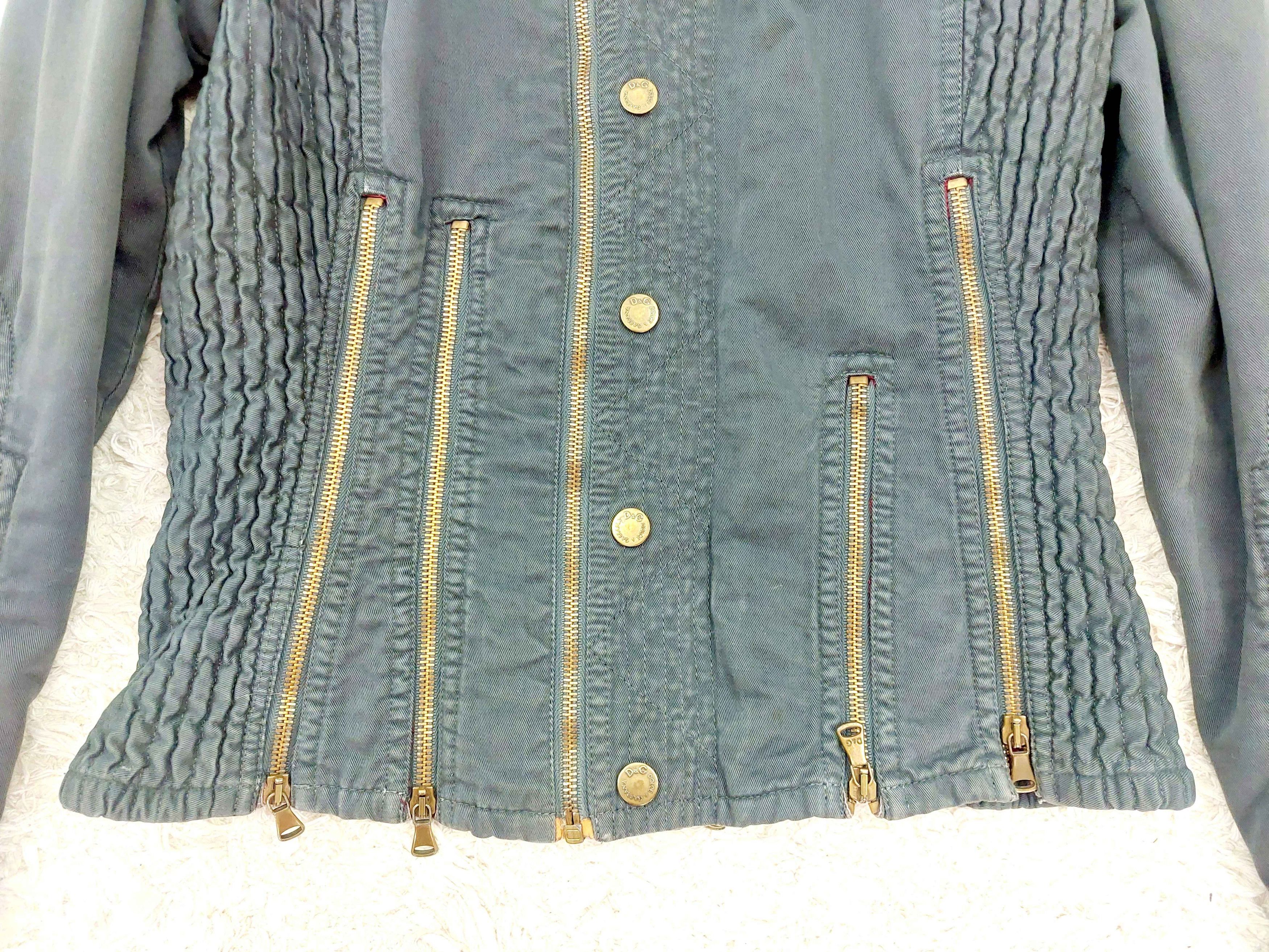 Dolce & Gabbana D&G Dolce and Gabbana Zip Zipper Panel Cargo Jacket Size M / US 6-8 / IT 42-44 - 6 Thumbnail