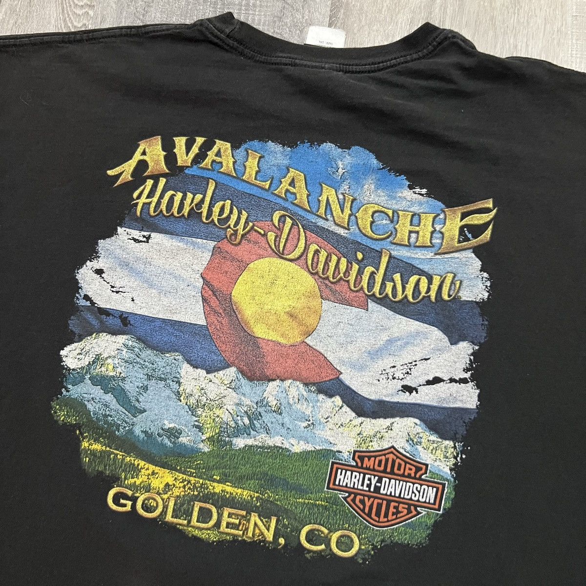 Harley Davidson Harley Davidson Avalanche Colorado Motorcycle Biker Shirt Size US XXL / EU 58 / 5 - 4 Thumbnail