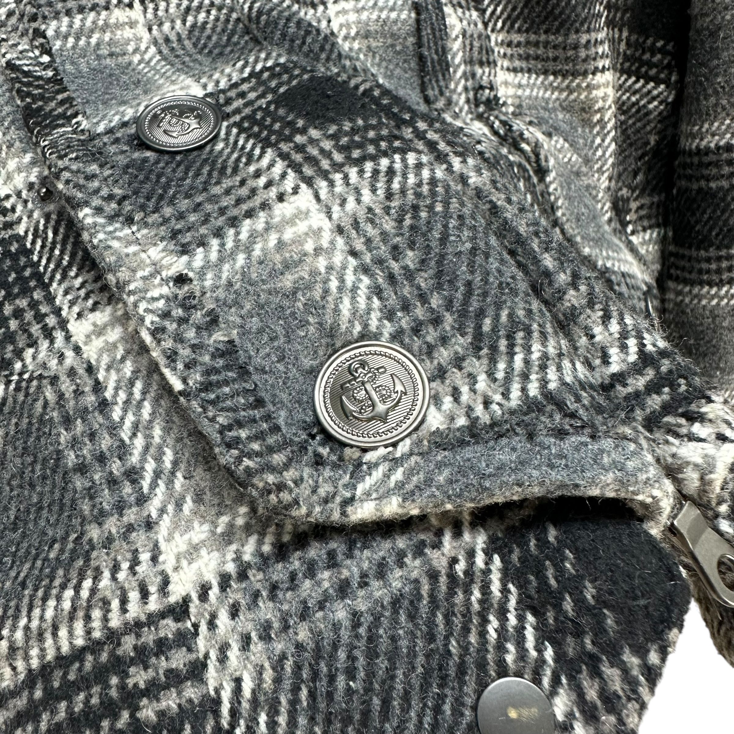 PPFM PPFM Studded Logo Fur Hoodie Tartan Crop Jacket #A54-1246 Size US S / EU 44-46 / 1 - 6 Thumbnail