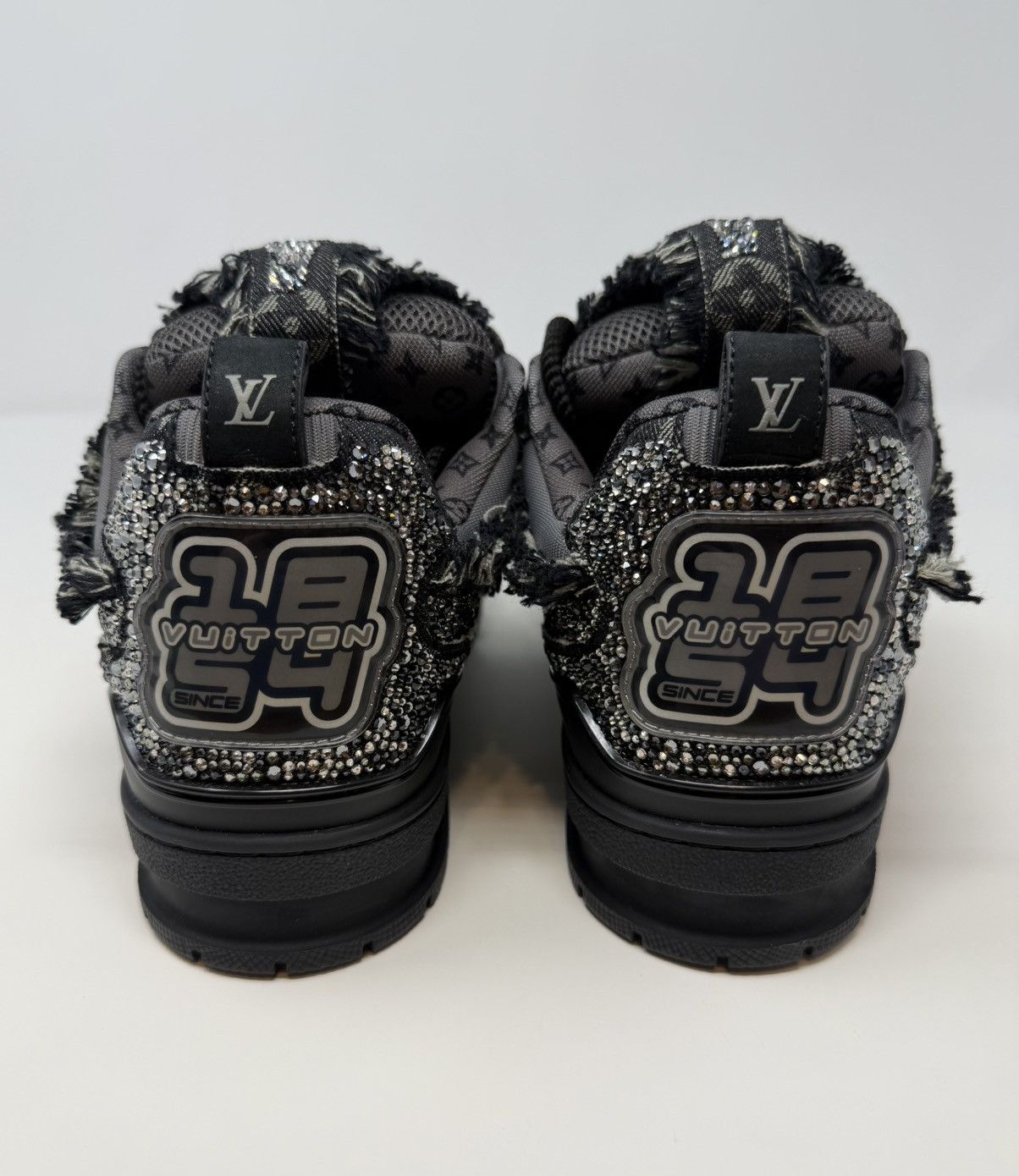 Louis Vuitton Louis Vuitton Skate Swarovski Black Monogram Trainer Size US 10 / EU 43 - 5 Thumbnail