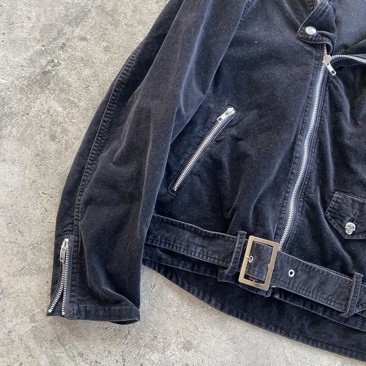 Japanese Brand Japanese Brand Black Velvet Moto Jacket Size US L / EU 52-54 / 3 - 5 Thumbnail
