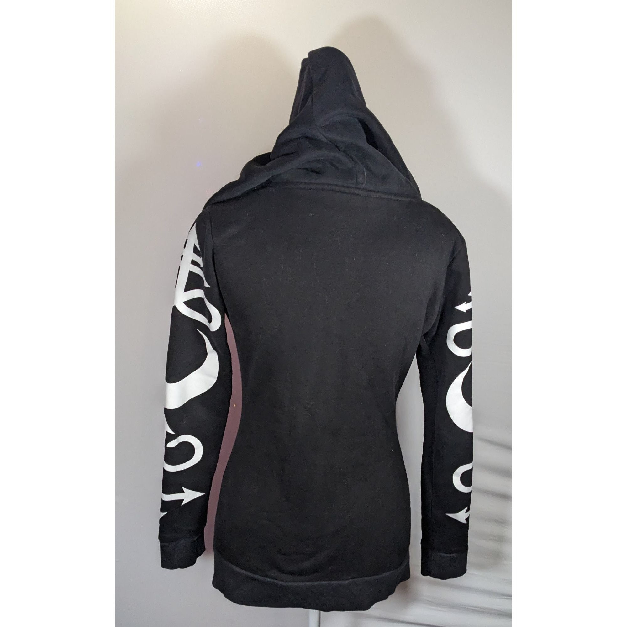 Other Restyle Gothic Witch Occult Symbol Black Zip Hoodie Size S / US 4 / IT 40 - 12 Thumbnail