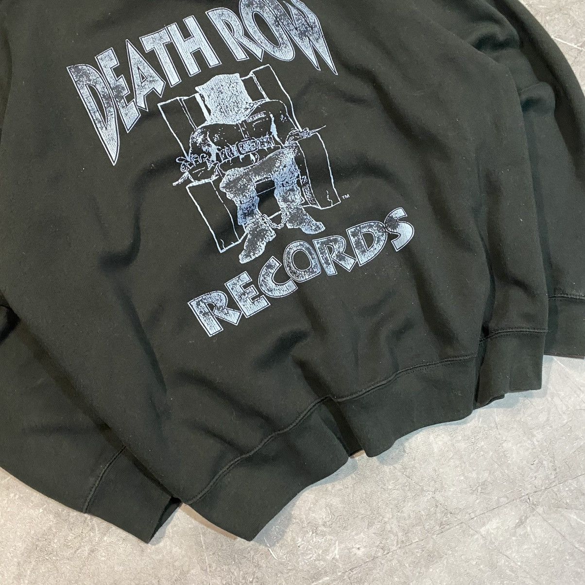 Band Tees VINTAGE DEATH ROW RECORDS BIG LOGO HOODIE 00s Size US XL / EU 56 / 4 - 4 Thumbnail