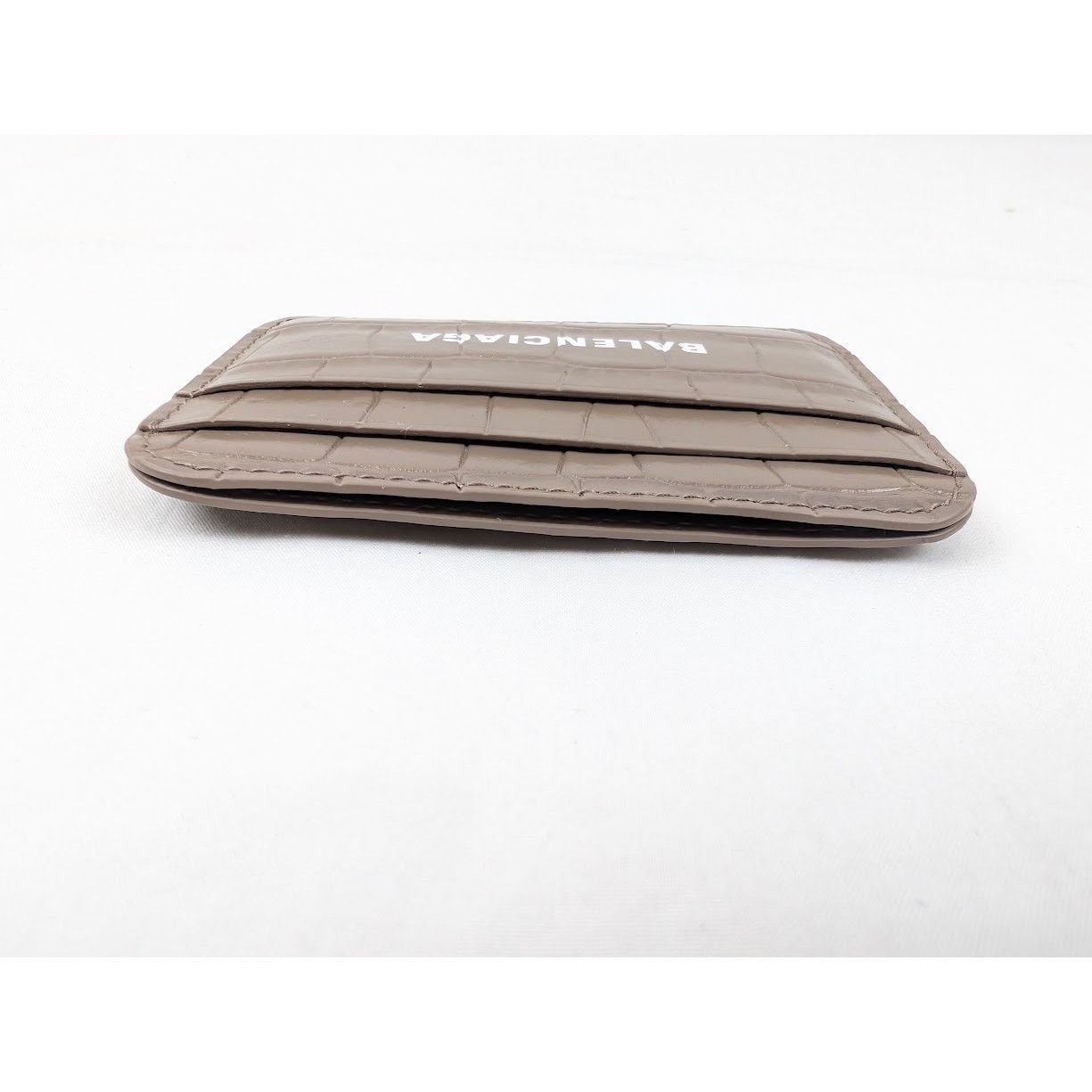 Balenciaga o1rshd1 Size:OS / Cash Card Holder in DK Mink Grey/White Size ONE SIZE - 5 Thumbnail