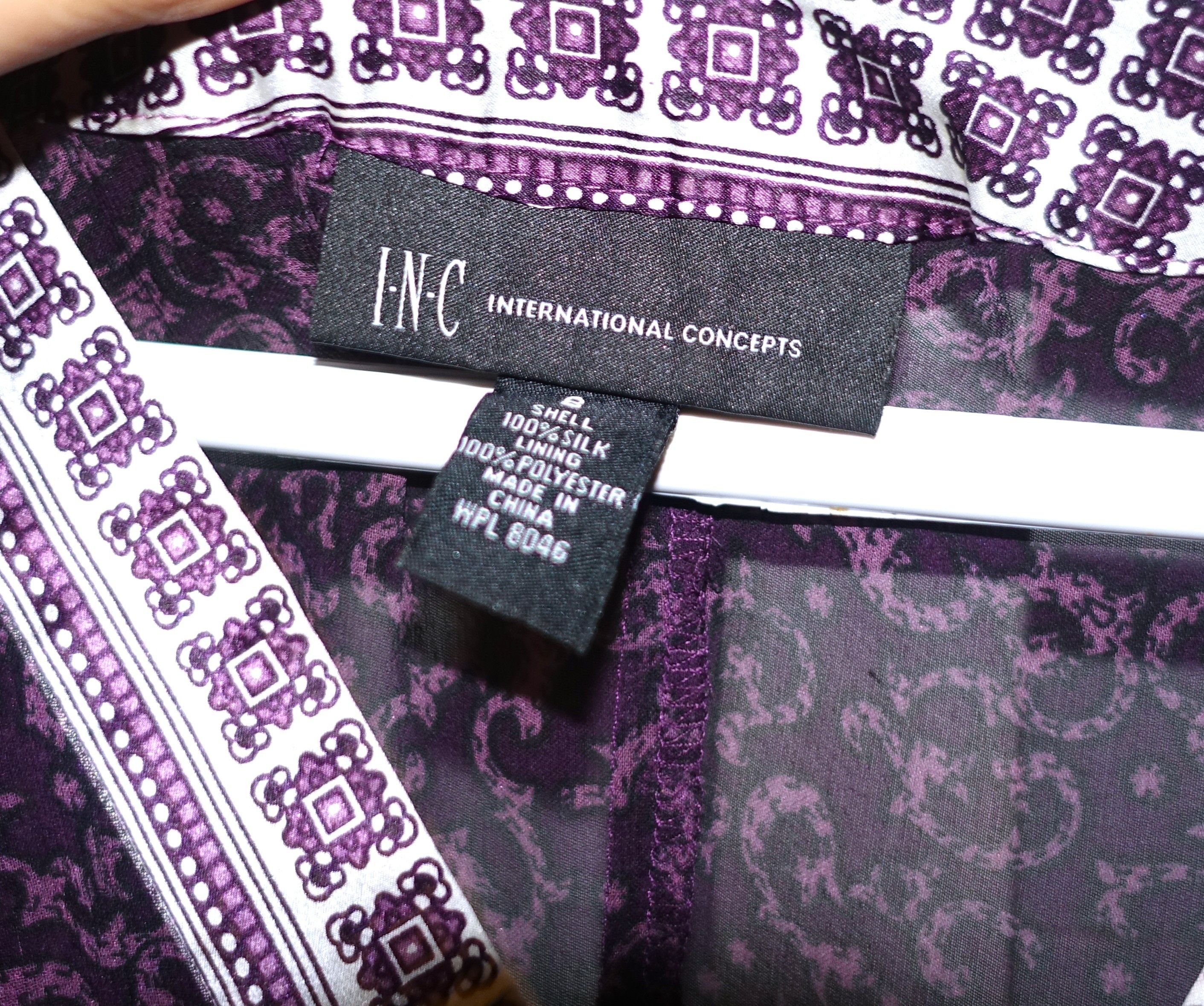 I.N.C Inc International Concepts Purple Boho Dress 8 Size M / US 6-8 / IT 42-44 - 7 Thumbnail
