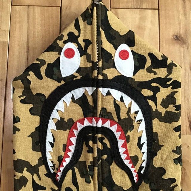 Bape BAPE Desert Camo Shark Full Zip Hoodie a bathing ape Size US XL / EU 56 / 4 - 4 Thumbnail