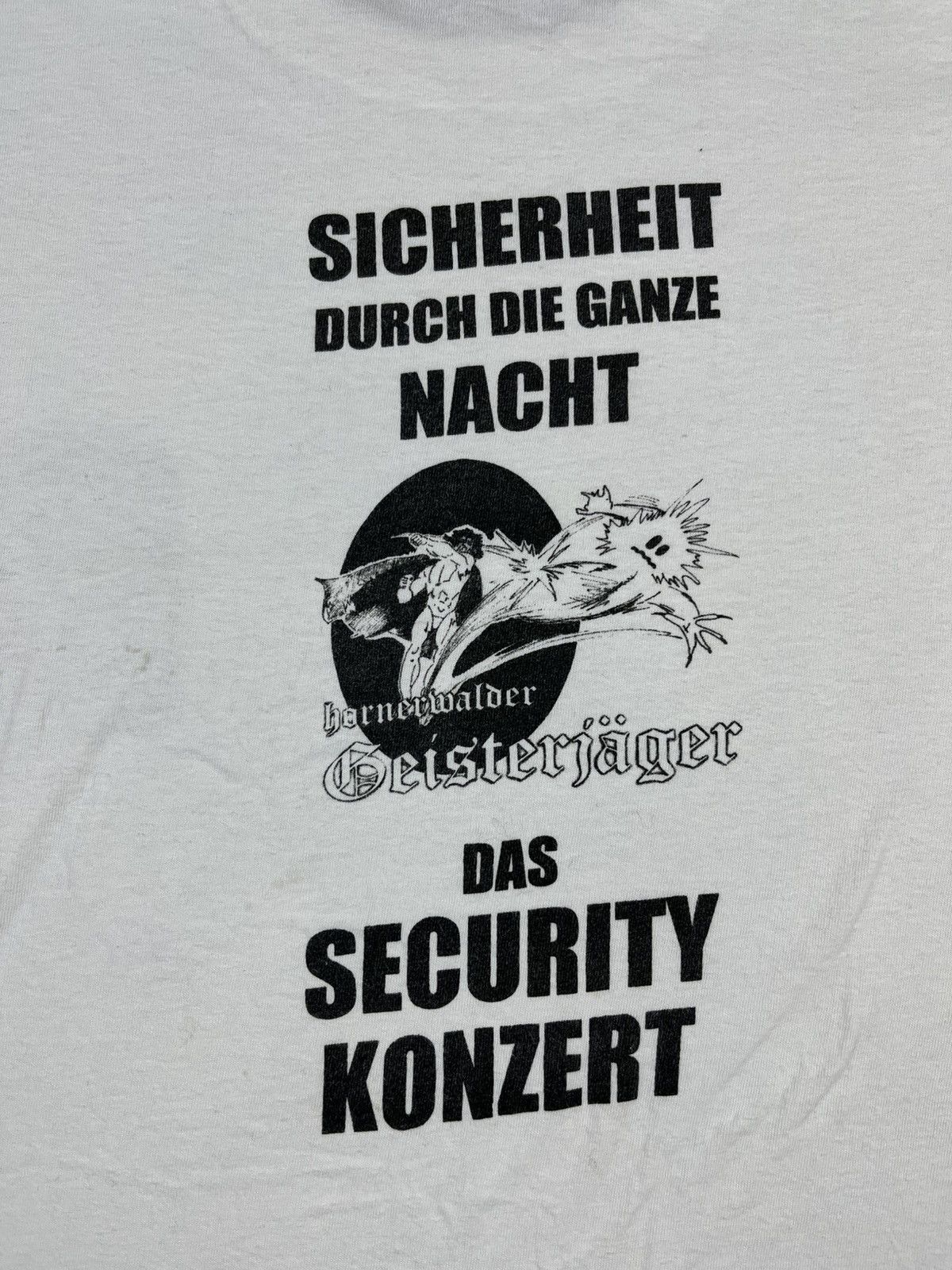 Other Vintage German Security Concert Tee Dirty White Size US XL / EU 56 / 4 - 10 Thumbnail