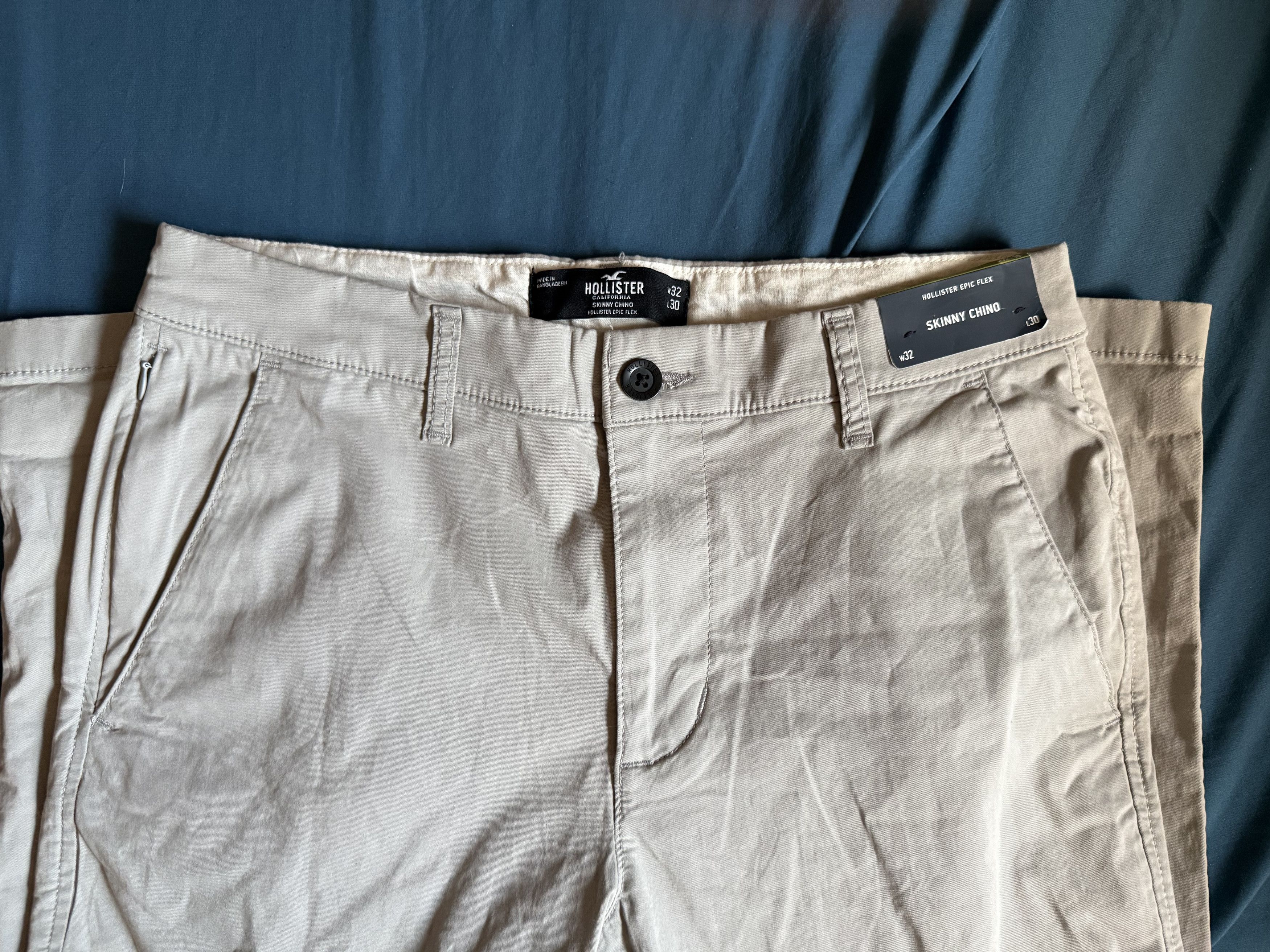 Hollister Hollister Skinny Chino Pants Epic Flex Stretch 32x30 (GREY) Size US 32 / EU 48 - 3 Thumbnail