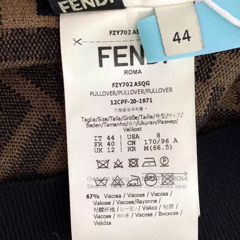 Fendi Fendi Dark brown double F vintage full-print round neck sh Size M / US 6-8 / IT 42-44 - 6 Thumbnail