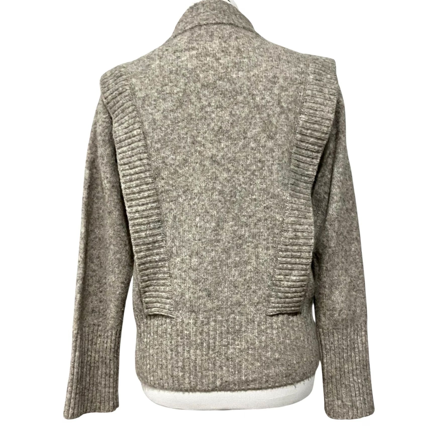 Vintage Katrin Uri Women’s Sweater Pullover Wool Blend Taupe Gray Mock Neck Sz M Pullover Wool Blend Gray Womens Sweater M Size M / US 6-8 / IT 42-44 - 5 Thumbnail
