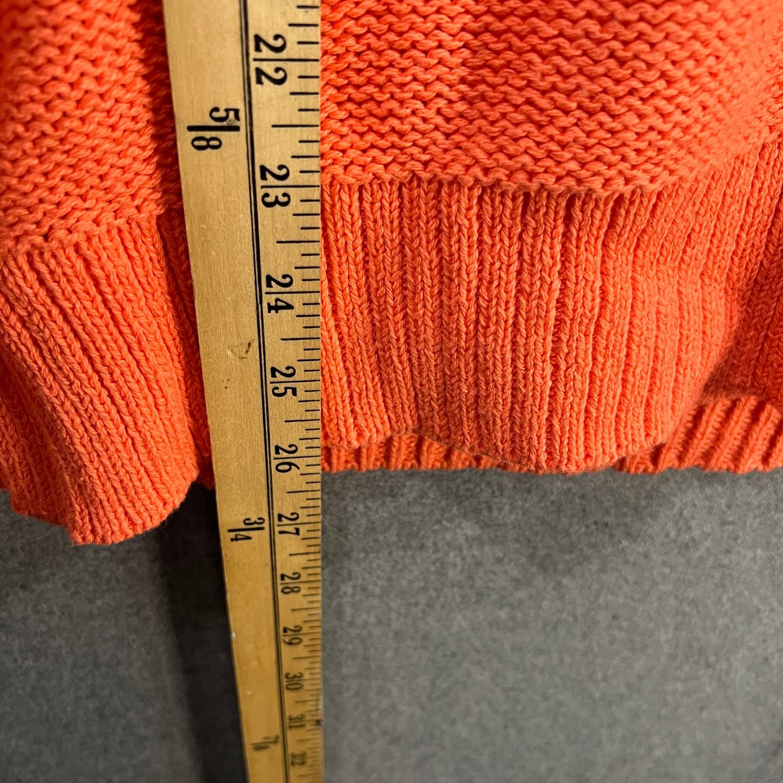 Other Encore by Idina Menzel Relaxed Cotton V-Neck Sweater Size M / US 6-8 / IT 42-44 - 4 Thumbnail