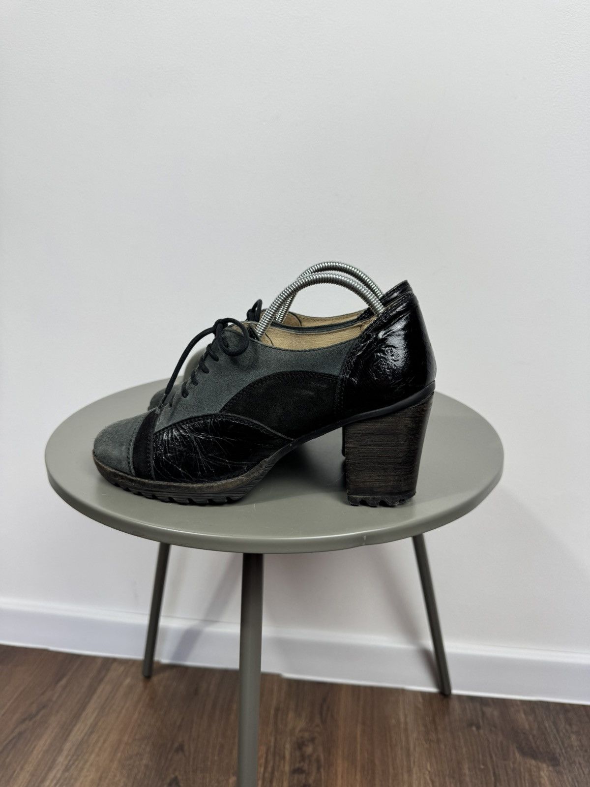 Fly London Fly London Suede Leather Block Heel Oxford Shoes Women EU 38 Size US 7 / IT 37 - 5 Thumbnail